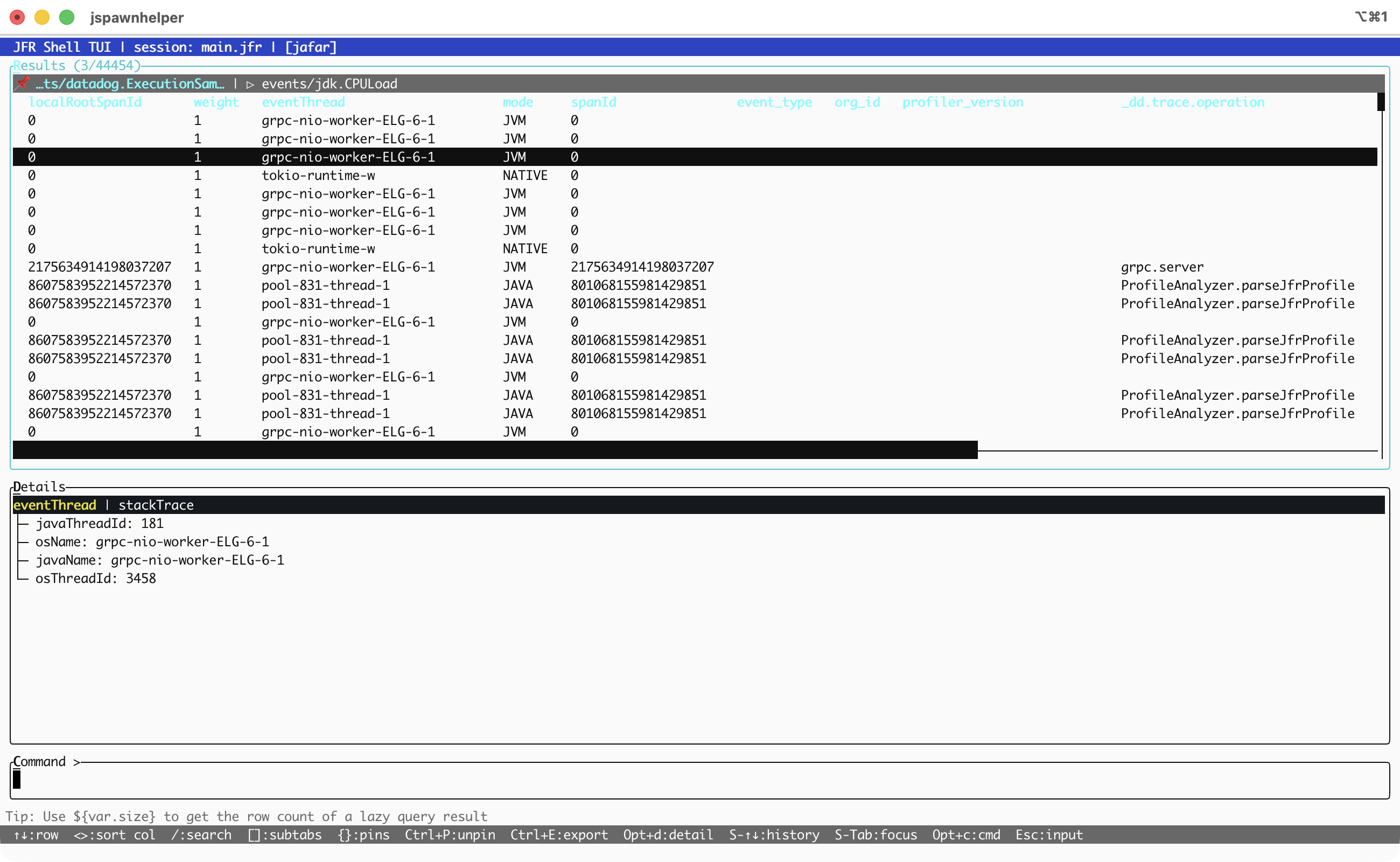 Multiple tabs with pinning
